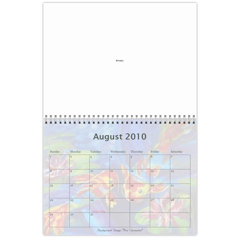 Sharimac Calendar By Alana Aug 2010