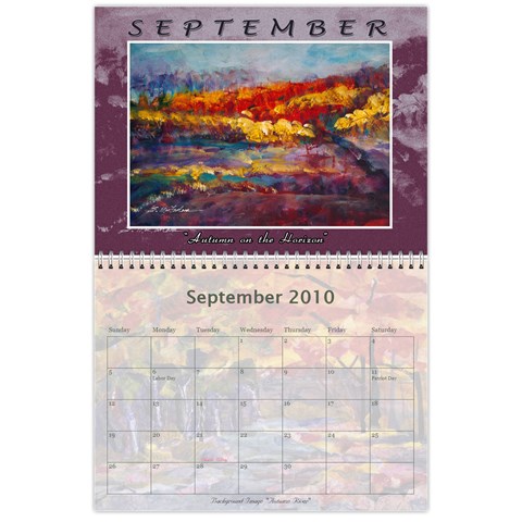 Sharimac Calendar By Alana Sep 2010