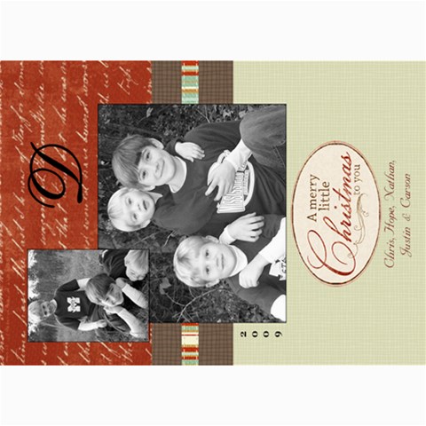 Christmas Again By Hope 7 x5  Photo Card - 1