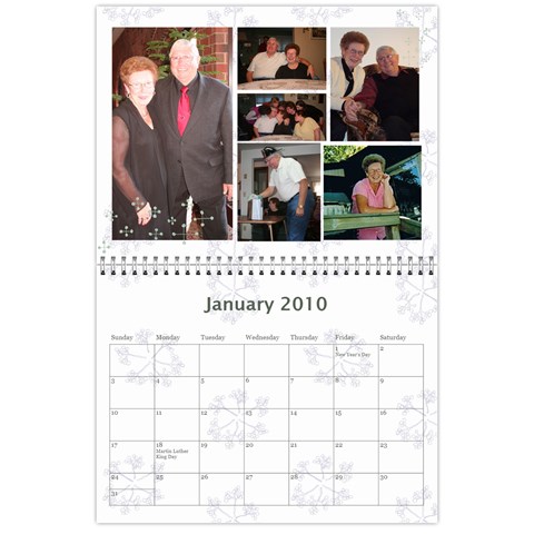 Family Calendar By Kelsey Jan 2010