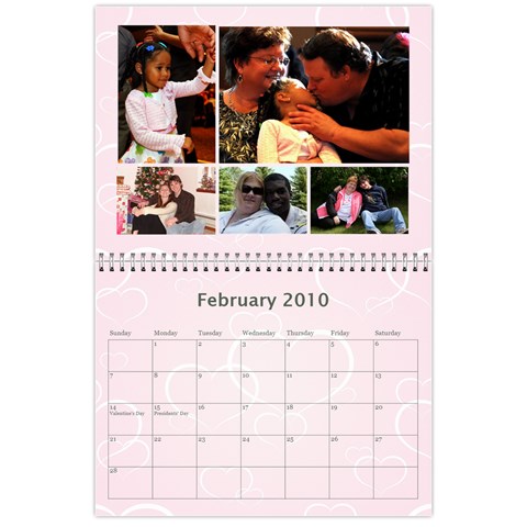 Family Calendar By Kelsey Feb 2010