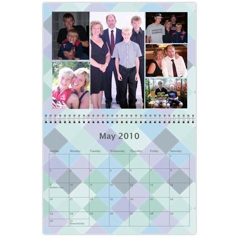 Family Calendar By Kelsey May 2010