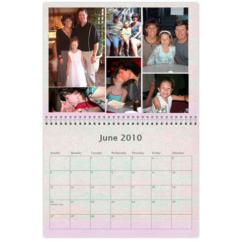 Family Calendar By Kelsey Jun 2010