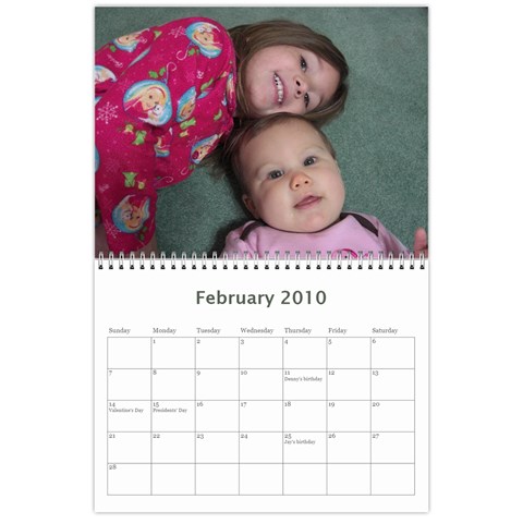 Aunt Josie s Calendar By Cheryl Feb 2010