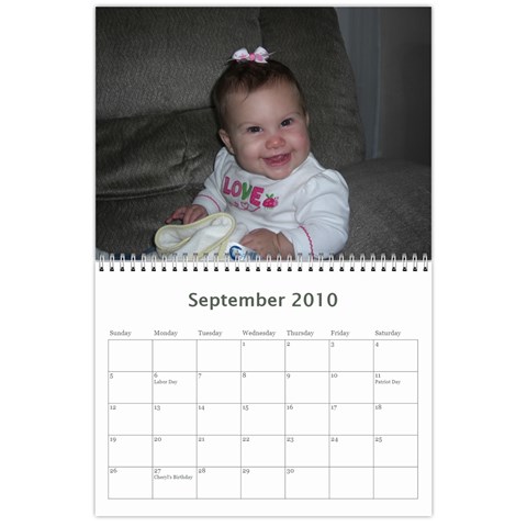 Aunt Josie s Calendar By Cheryl Sep 2010