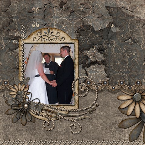 Wedding Sb 1 By Cookie6672 8 x8  Scrapbook Page - 3