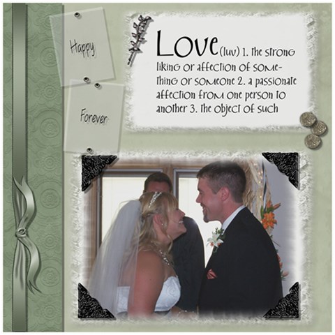 Wedding Sb 3 By Cookie6672 8 x8  Scrapbook Page - 1