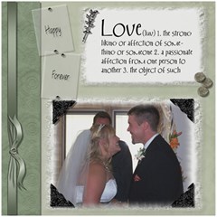 Wedding sb 3 - ScrapBook Page 8  x 8 