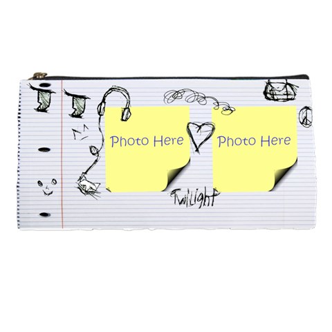 Teen Sketches Pencil Case By Krystal Front