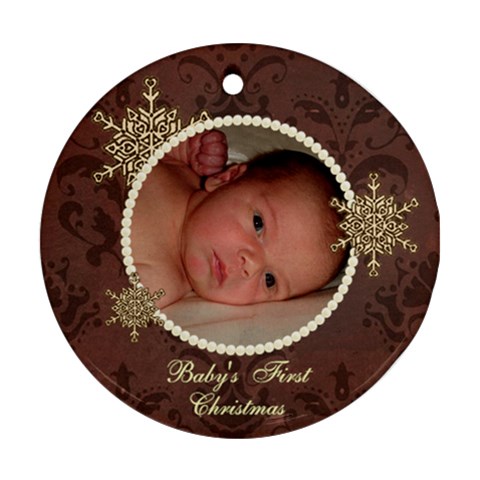 Baby s First Christmas Ornament By Klh Front