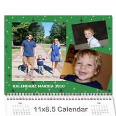 2010 kalendarz - Wall Calendar 11  x 8.5  (12-Months)