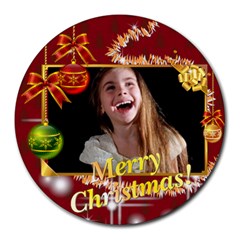 christmas - Round Mousepad