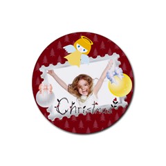 Christmas - Rubber Round Coaster (4 pack)