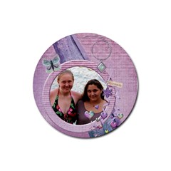 Kayla - coasters - Rubber Round Coaster (4 pack)