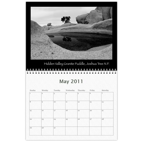 B&w Calendar Yosemite And More  2010 18 Month By Karl Bralich May 2011