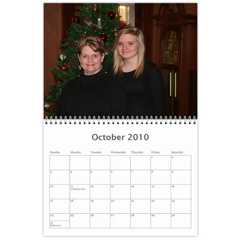 Family Calendar By Amy Oct 2010