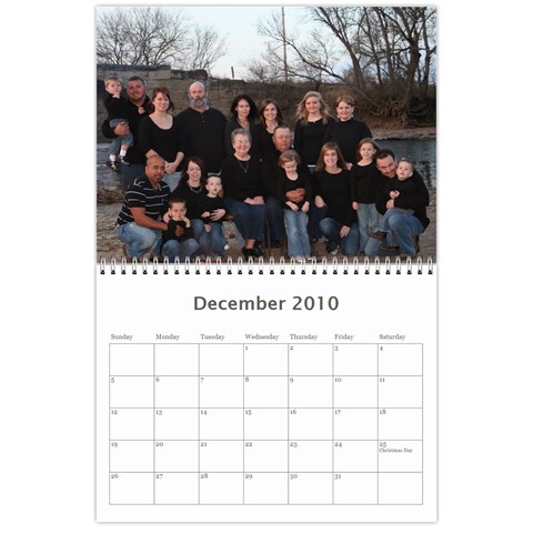 Family Calendar By Amy Dec 2010