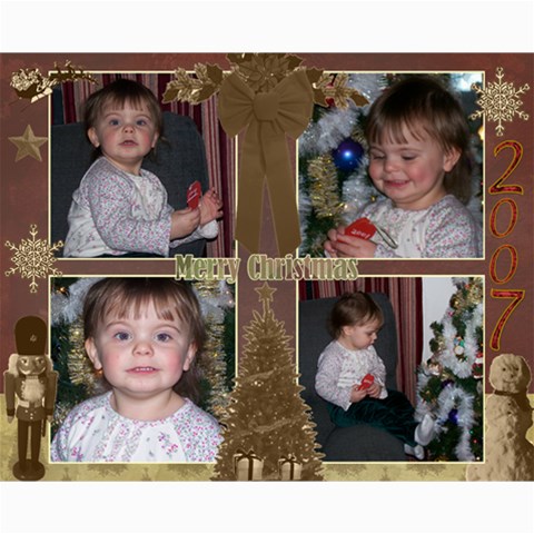 Maddie  07 Christmas 8x10 Collages By Rubylb 10 x8  Print - 1