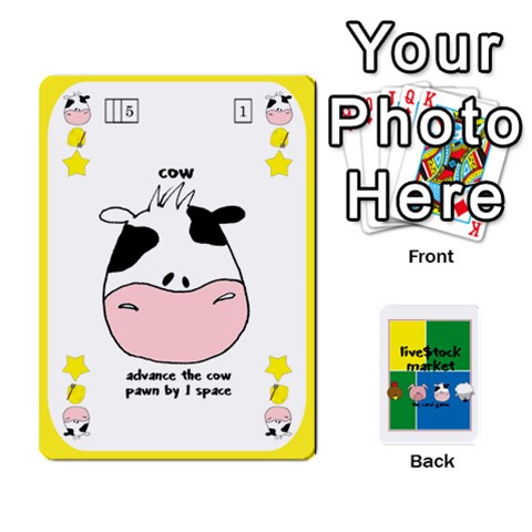 Livestock Market Card Game By Rebekah Bissell Front - Diamond6