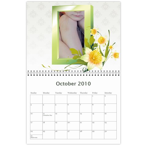 Flower Calendar By Wood Johnson Oct 2010