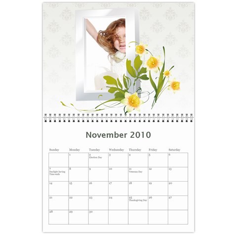 Flower Calendar By Wood Johnson Nov 2010