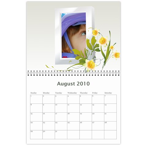 Flower Calendar By Wood Johnson Aug 2010