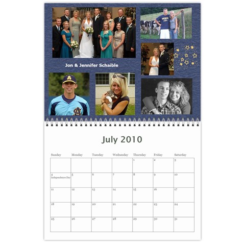 2010 Sandy Family Calendar By Jill Coston Jul 2010