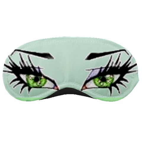 Sleeping Mask Green Eyes 09 By Lyn Clarke Front
