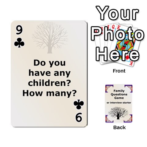Family Question Card Game By Laurrie Front - Club9