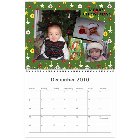 Moms Calendar By Vanessa Dec 2010