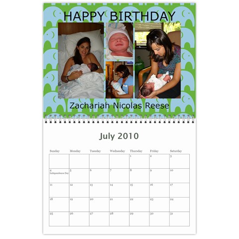 Moms Calendar By Vanessa Jul 2010