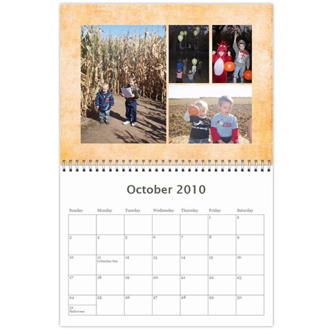 Calendar 2010 By Tricia Henry Oct 2010