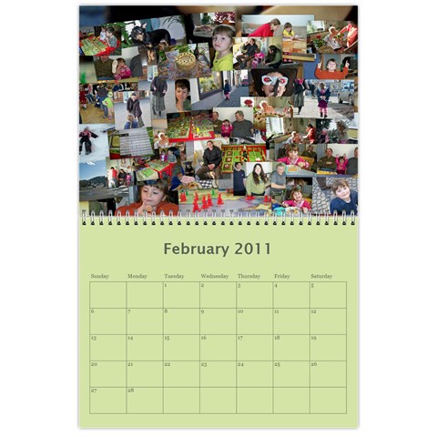 Kalendář 2011 Feb 2011