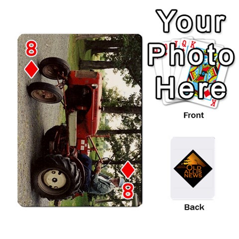 B Tractor Cards By Diana Front - Diamond8