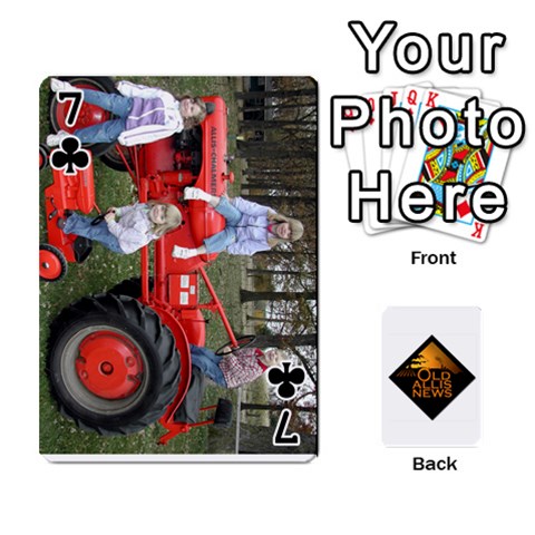 B Tractor Cards By Diana Front - Club7