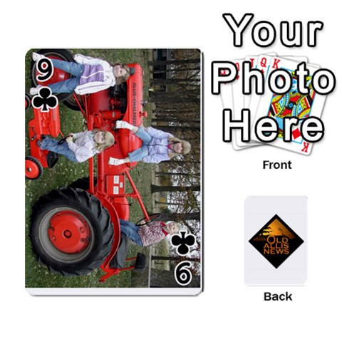 B Tractor Cards By Diana Front - Club9