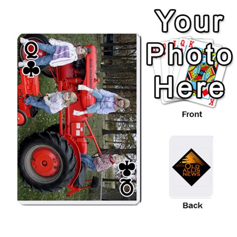Queen B Tractor Cards By Diana Front - ClubQ