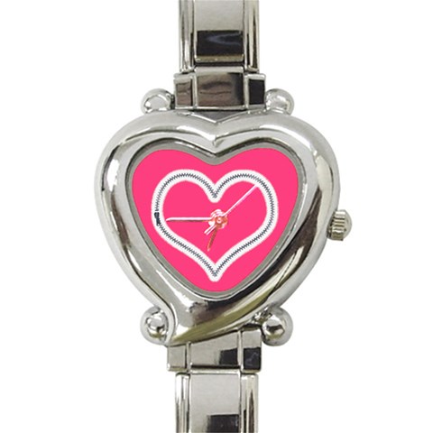 Zip Heart Charm Watch By Catvinnat Front