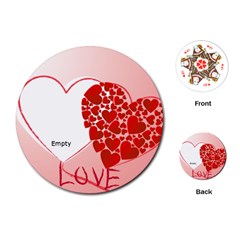love Theme - Playing Cards Single Design (Round)