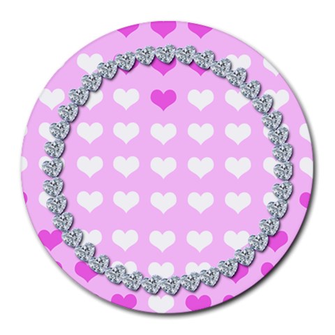 Cute Hearts Mousepad By Gina Front