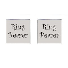 Ring Bearer Cufflinks Pearl Grey www CatDesignz.com - Cufflinks (Square)