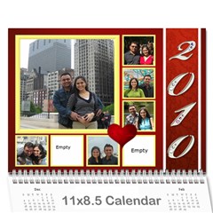 Calender 2010 - Wall Calendar 11  x 8.5  (12-Months)