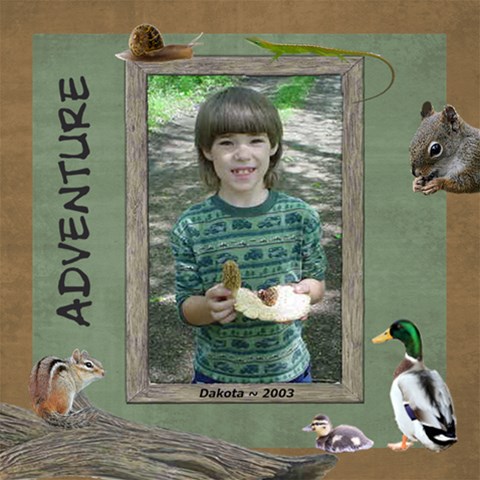 Kids Adventure Walk Scrapbook Pages By Laurrie 12 x12  Scrapbook Page - 1