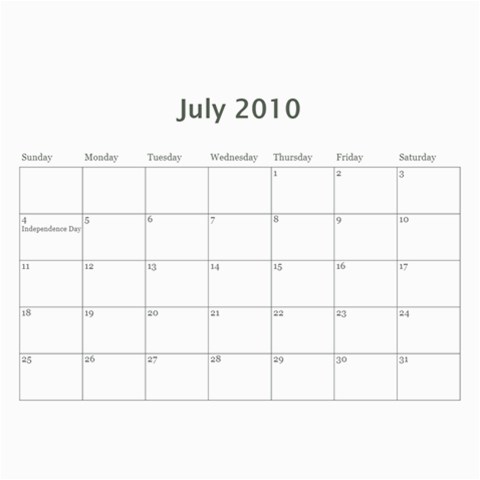 Calendar By Laurrie Jan 2011