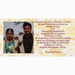 vijay-Ramya wedding - 4  x 8  Photo Cards