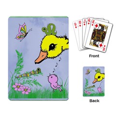 Duck, bird, butterfly, worm - Easter Basket Cards - Playing Cards Single Design (Rectangle)
