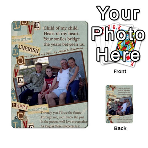 Grandkids Cards By Lynne Simmons Back