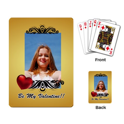 Love Playing Card By Wood Johnson Back