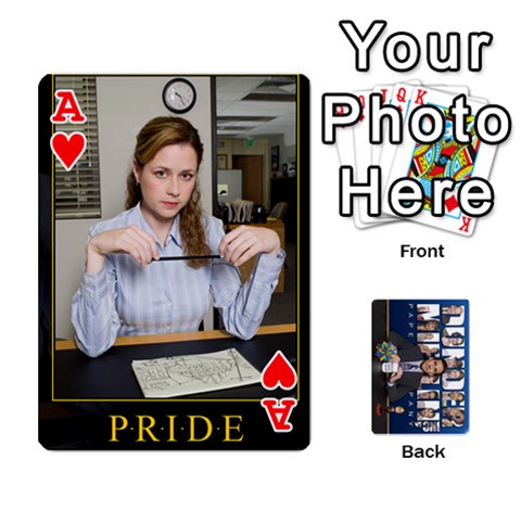Ace The Office Playing Cards By Mark C Petzold Front - HeartA