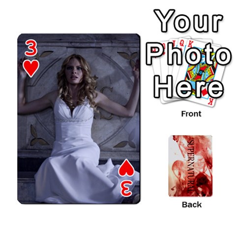Supernatural Playing Cards By Leigh Front - Heart3